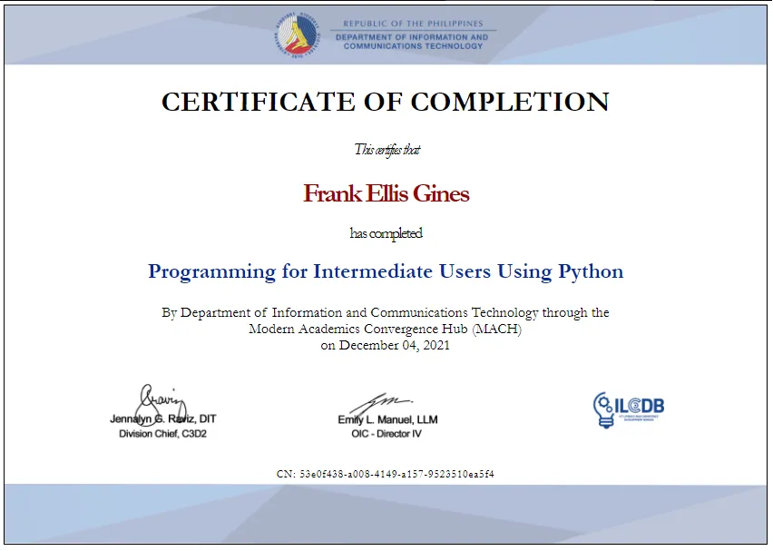 Python Intermediate Course